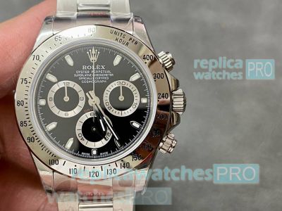 AAA Swiss Clone Rolex Daytona 7750 904L Oystersteel Tachymeter Bezel 40mm